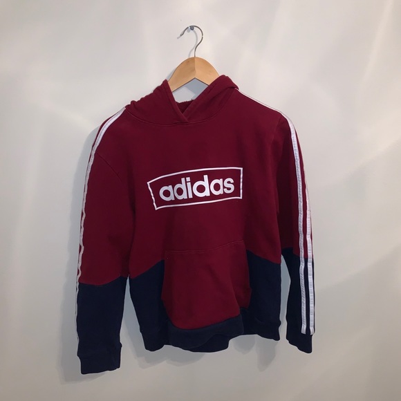 adidas Other - Adidas Blue, White & Red Hoodie
